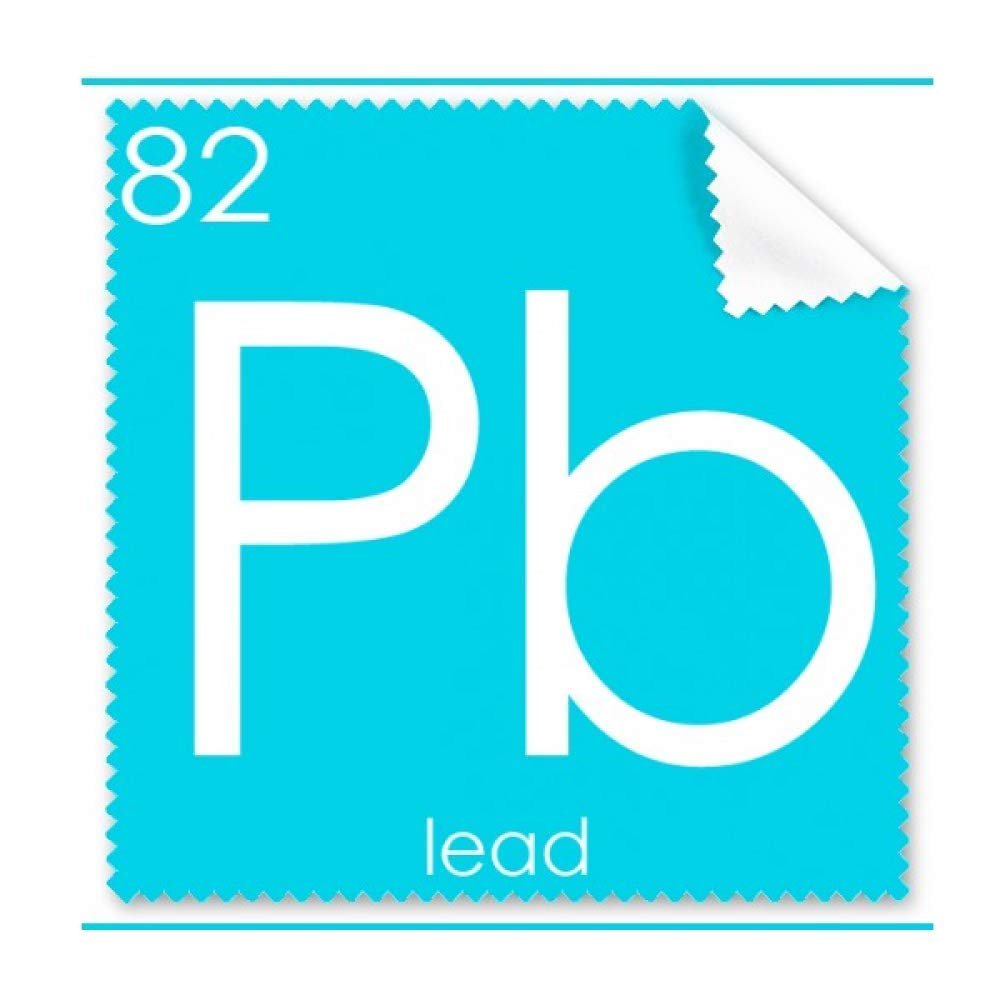 Chemistry Elements Period Table Poor Metals Lead Pb Cleaning Cloth Phone Screen Glasses Cleaner 5pcs