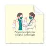 Doctors Discuss Communication Efforts Cleaning Cloth Phone Screen Glasses Cleaner 5pcs view 1