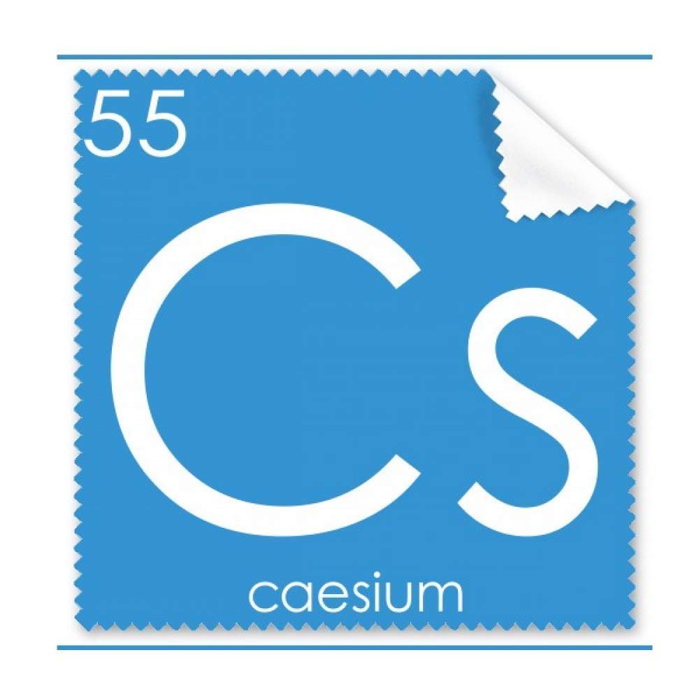 Chemistry Elements Period Table Alkali Metal Cesium Cs Cleaning Cloth Phone Screen Glasses Cleaner 5pcs