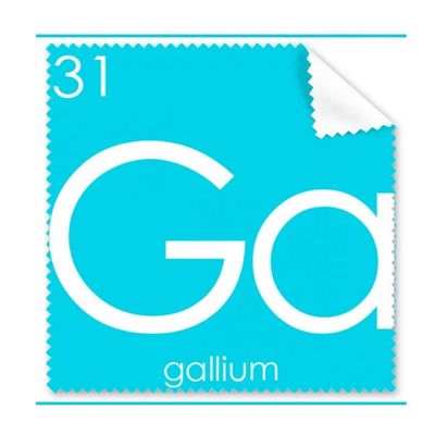 Chemistry Elements Period Table Poor Metals Gallium Ga Cleaning Cloth Phone Screen Glasses Cleaner 5pcs