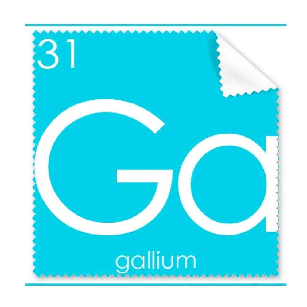 Chemistry Elements Period Table Poor Metals Gallium Ga Cleaning Cloth Phone Screen Glasses Cleaner 5pcs