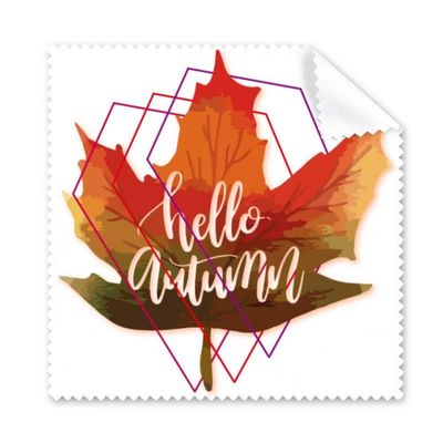 Autumn Greetings Emotional Maple Leaf Cleaning Cloth Phone Screen Glasses Cleaner 5pcs