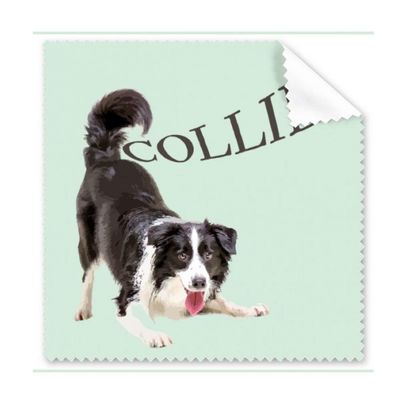 Border Collie Farm Pet Art Deco Gift Fashion Cleaning Cloth Phone Screen Glasses Cleaner 5pcs