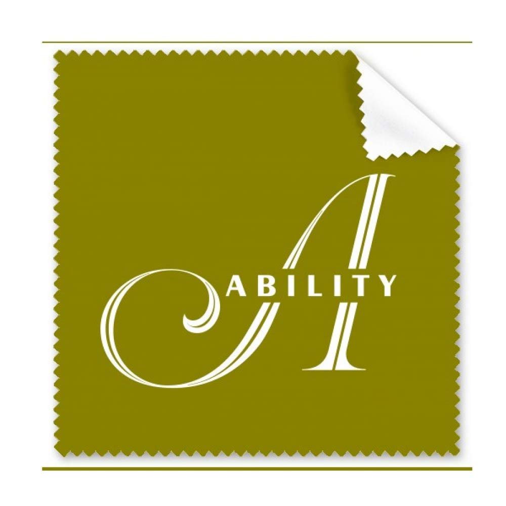 Ability Able Letters Cleaning Cloth Phone Screen Glasses Cleaner 5pcs