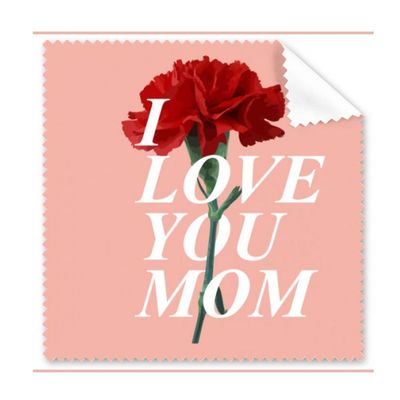 Carnation Mother Gift Emotion Cleaning Cloth Phone Screen Glasses Cleaner 5pcs