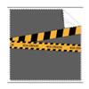 Black and Yellow Strips Erro Warning Line Cleaning Cloth Phone Screen Glasses Cleaner 5pcs view 1