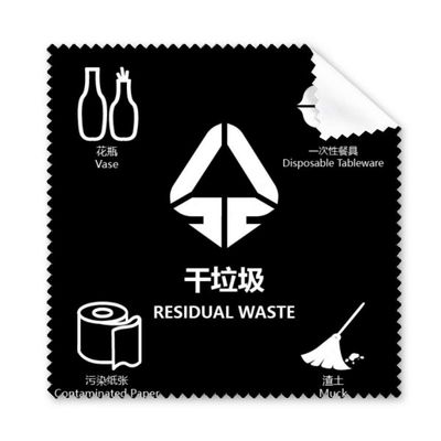 Dry Garbage Vase Garbage Sort Cleaning Cloth Phone Screen Glasses Cleaner 5pcs