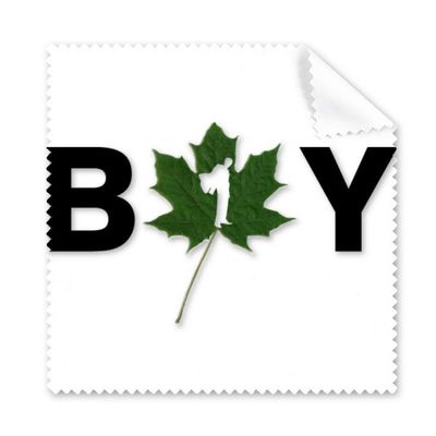 Boy Leaf Textual Posture Art Deco Gift Fashion Cleaning Cloth Phone Screen Glasses Cleaner 5pcs