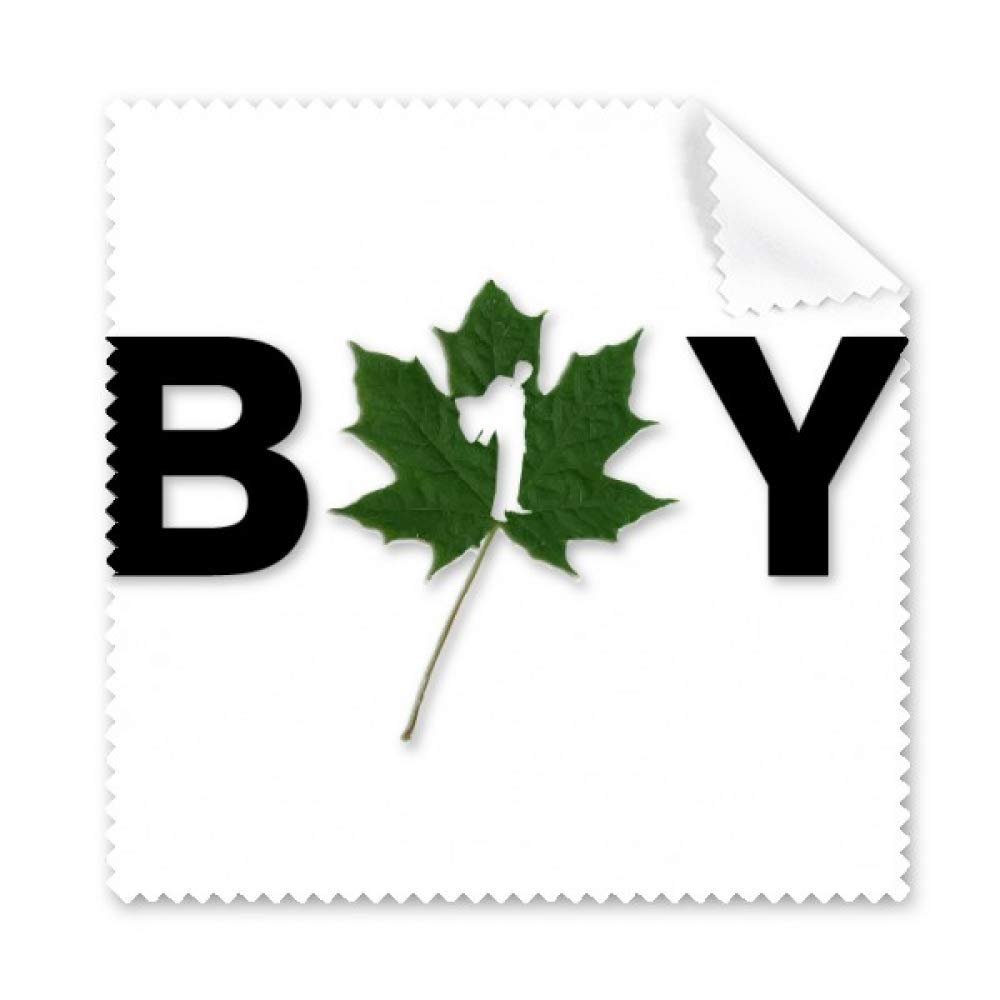 Boy Leaf Textual Posture Art Deco Gift Fashion Cleaning Cloth Phone Screen Glasses Cleaner 5pcs