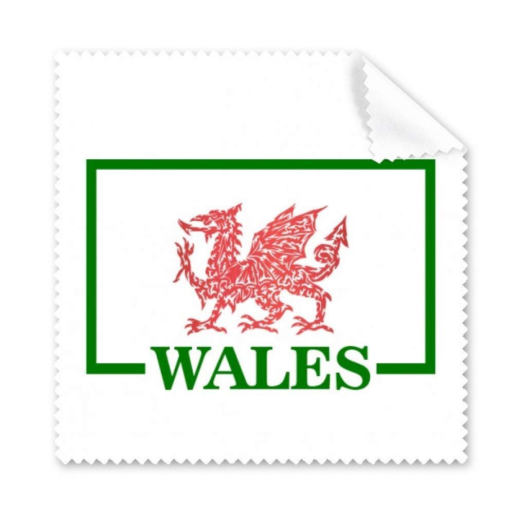 Dragon Flag Welsh Box Art Deco Gift Fashion Cleaning Cloth Phone Screen Glasses Cleaner 5pcs
