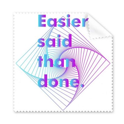 Active Speech Square Art Deco Gift Fashion Cleaning Cloth Phone Screen Glasses Cleaner 5pcs
