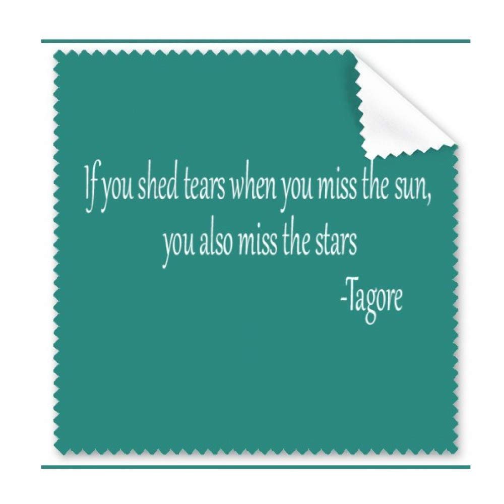 Qoutes Healing Sentences Star Tear Cheer Up Cleaning Cloth Phone Screen Glasses Cleaner 5pcs