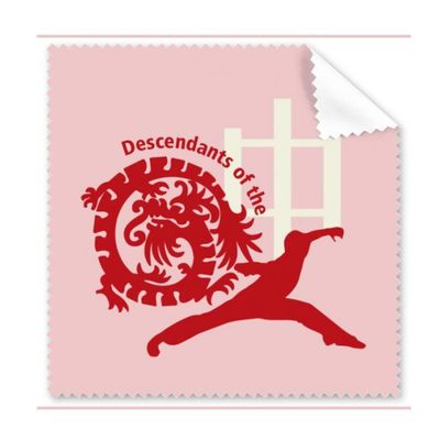 China Chinese Dragon Descendent Kungfu Cleaning Cloth Phone Screen Glasses Cleaner 5pcs