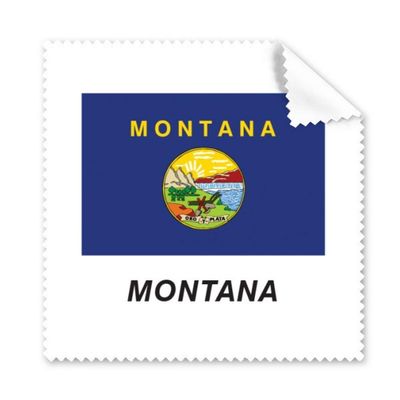 American State Flag Contour Montana Cleaning Cloth Phone Screen Glasses Cleaner 5pcs