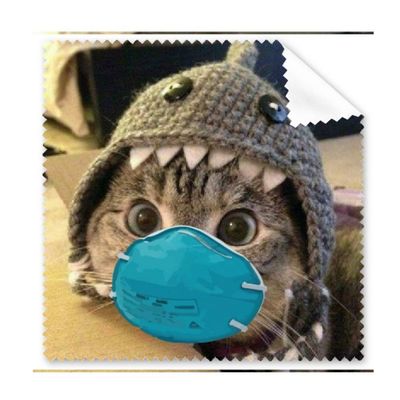 Cub Cherub Expression Face Sorrowful Cleaning Cloth Phone Screen Glasses Cleaner 5pcs