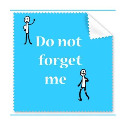 Don't Forget Me Sad Cleaning Cloth Phone Screen Glasses Cleaner 5pcs