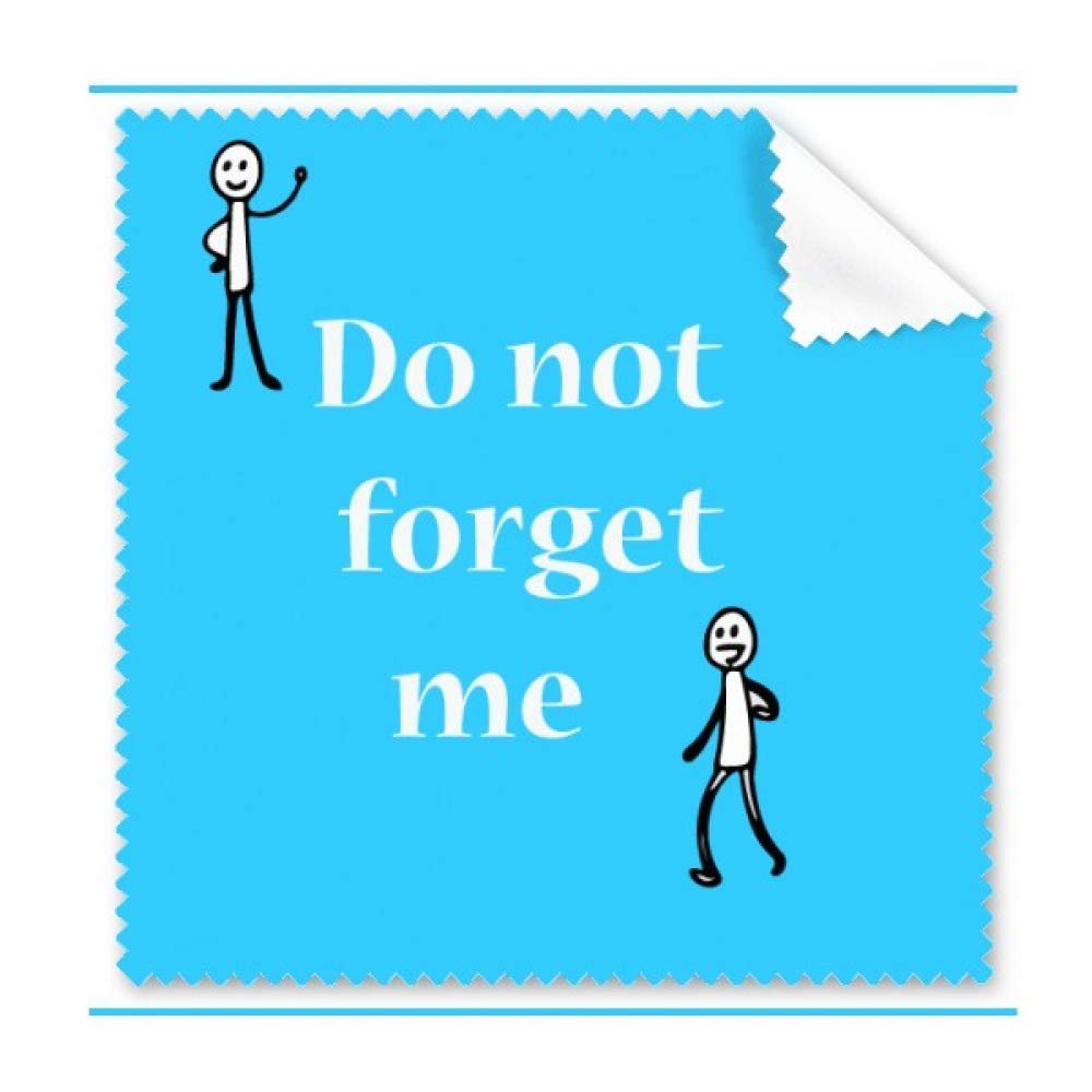Don't Forget Me Sad Cleaning Cloth Phone Screen Glasses Cleaner 5pcs