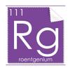 Chemistry Elements Period Table Transition Metals Roentgenium Rg Cleaning Cloth Phone Screen Glasses Cleaner 5pcs view 1