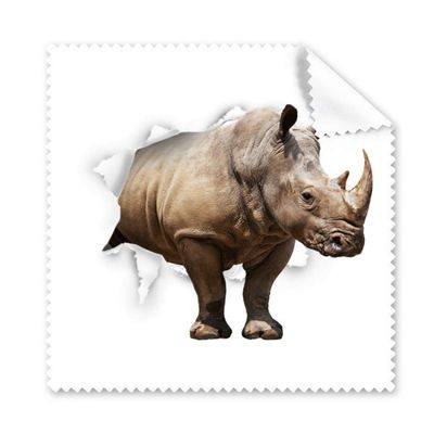 Animal Paper Break Shocks Rhinoceros Cleaning Cloth Phone Screen Glasses Cleaner 5pcs