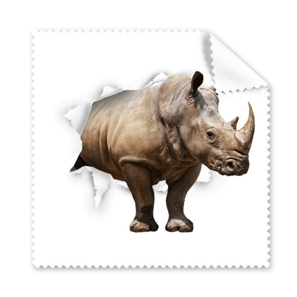 Animal Paper Break Shocks Rhinoceros Cleaning Cloth Phone Screen Glasses Cleaner 5pcs