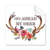 Antlers Advance Encourage Flowers Cleaning Cloth Phone Screen Glasses Cleaner 5pcs view 1
