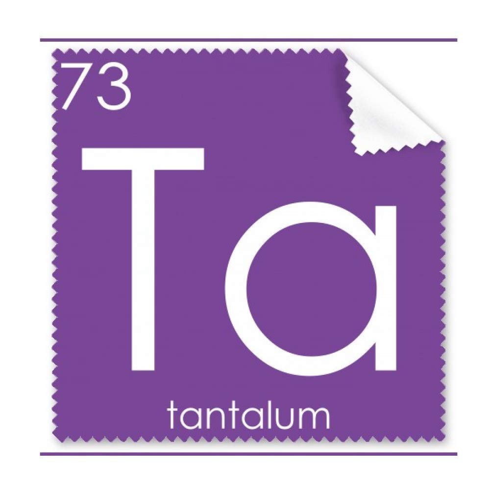 Chemistry Elements Period Table Transition Metals Tantalum Ta Cleaning Cloth Phone Screen Glasses Cleaner 5pcs