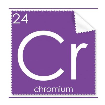 Chemistry Elements Period Table Transition Metals Chromium Cr Cleaning Cloth Phone Screen Glasses Cleaner 5pcs