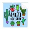 Cacti are Cute Cactus Cleaning Cloth Phone Screen Glasses Cleaner 5pcs view 1