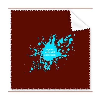 Blue Ink Drops Splattering Carnival Cleaning Cloth Phone Screen Glasses Cleaner 5pcs