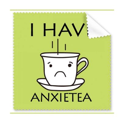 Anxiety Teacup Diet Art Deco Gift Fashion Cleaning Cloth Phone Screen Glasses Cleaner 5pcs