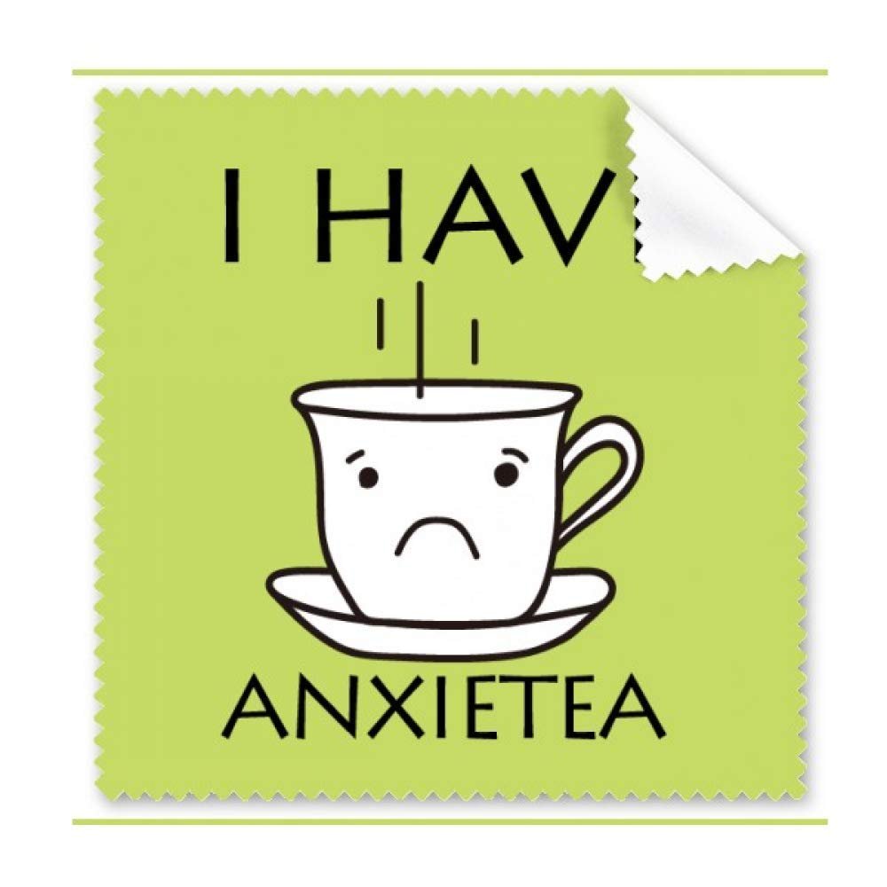 Anxiety Teacup Diet Art Deco Gift Fashion Cleaning Cloth Phone Screen Glasses Cleaner 5pcs
