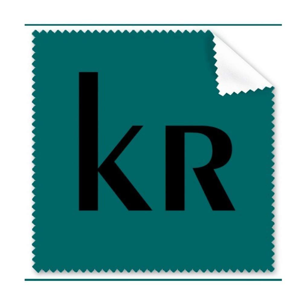 Denmark Currency Symbol Krone Cleaning Cloth Phone Screen Glasses Cleaner 5pcs