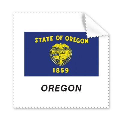 American State Flag Outline Oregon Cleaning Cloth Phone Screen Glasses Cleaner 5pcs