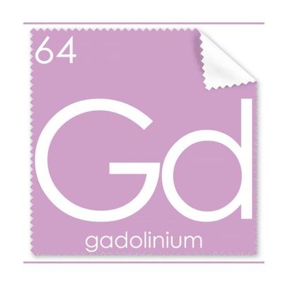 Chemistry Elements Period Table Lanthanide Gadolinium Gd Cleaning Cloth Phone Screen Glasses Cleaner 5pcs