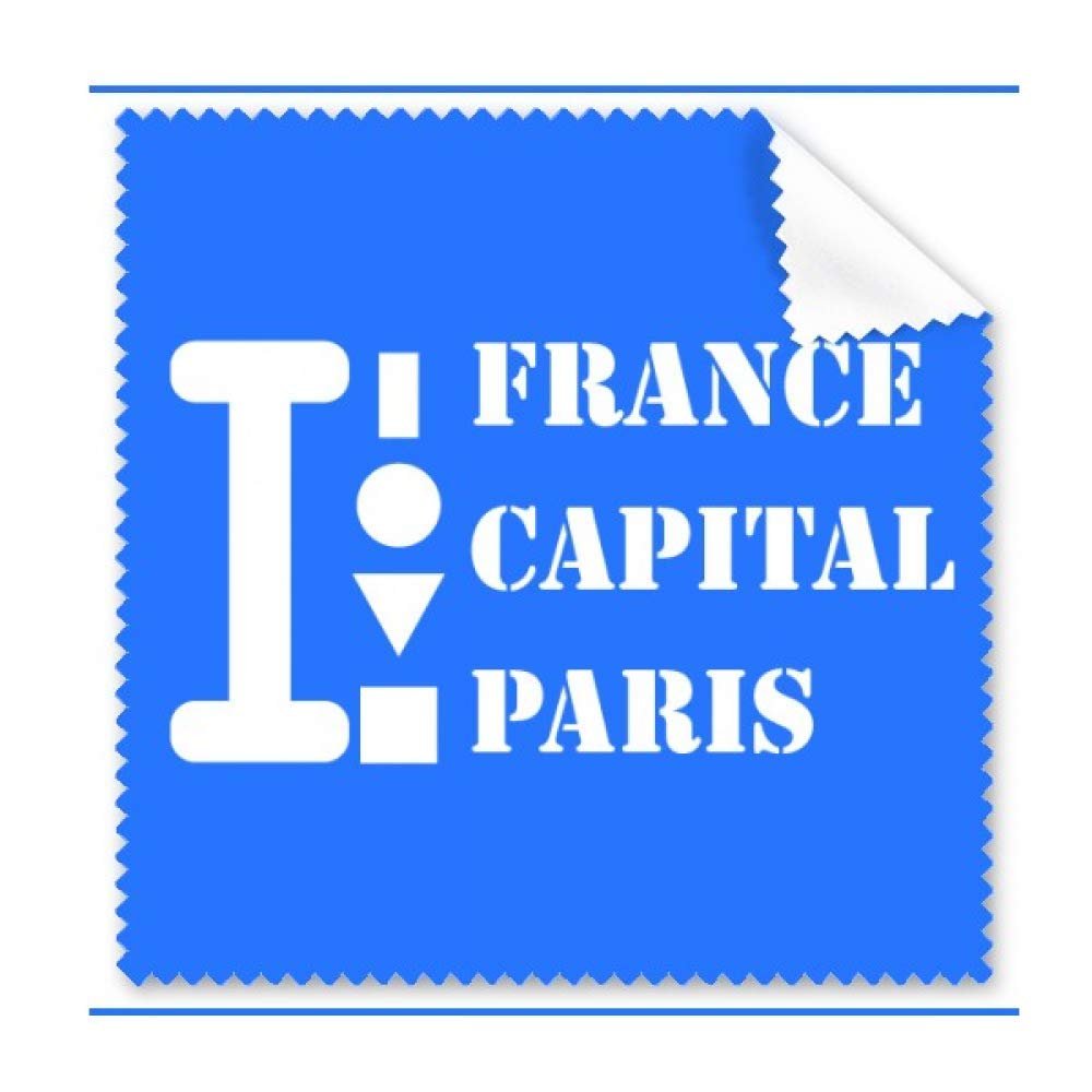 France Capital Paris Cleaning Cloth Phone Screen Glasses Cleaner 5pcs