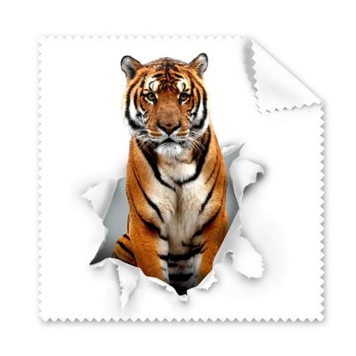 Animal Paper Breaks Shock Tigers Cleaning Cloth Phone Screen Glasses Cleaner 5pcs