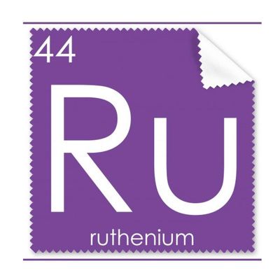 Chemistry Elements Period Table Transition Metals Ruthenium Ru Cleaning Cloth Phone Screen Glasses Cleaner 5pcs