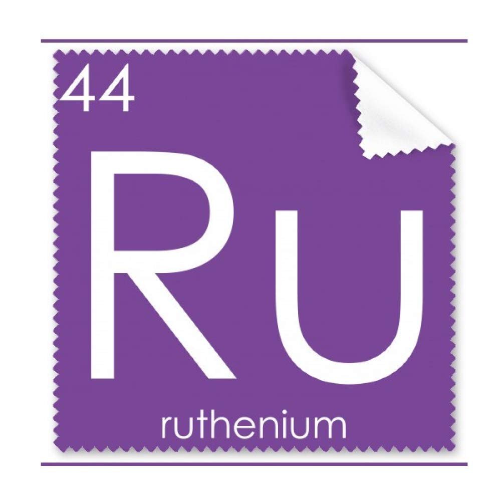 Chemistry Elements Period Table Transition Metals Ruthenium Ru Cleaning Cloth Phone Screen Glasses Cleaner 5pcs