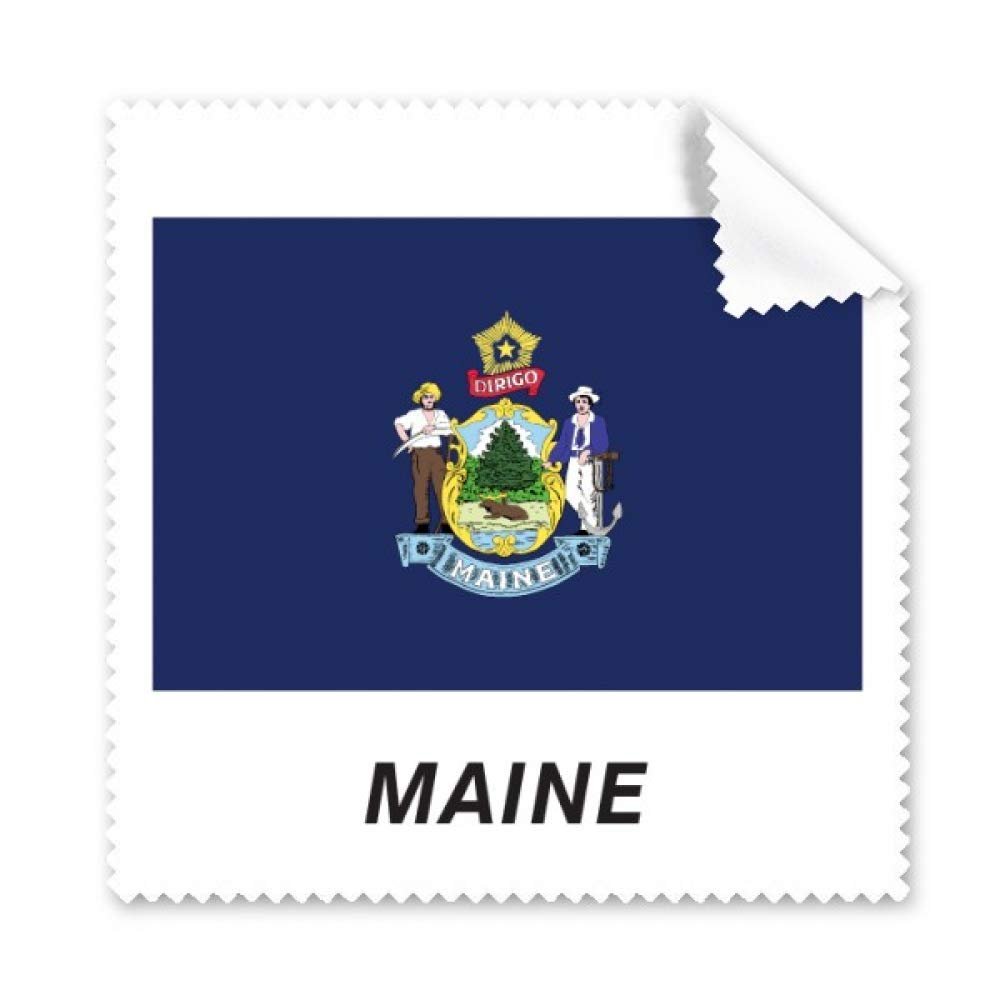 American State Flag Contour Maine Cleaning Cloth Phone Screen Glasses Cleaner 5pcs