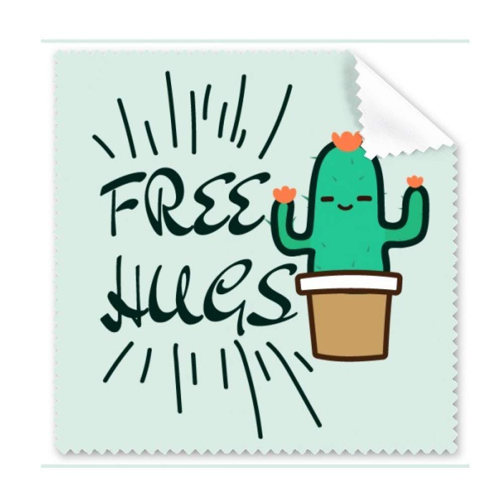 Cactus Embracing Body Stab Cleaning Cloth Phone Screen Glasses Cleaner 5pcs