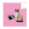 Cat Read Body Twisting Art Deco Gift Fashion Cleaning Cloth Phone Screen Glasses Cleaner 5pcs view 1