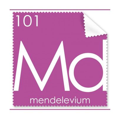 Chemistry Elements Period Table Actinide Mendelevium Md Cleaning Cloth Phone Screen Glasses Cleaner 5pcs