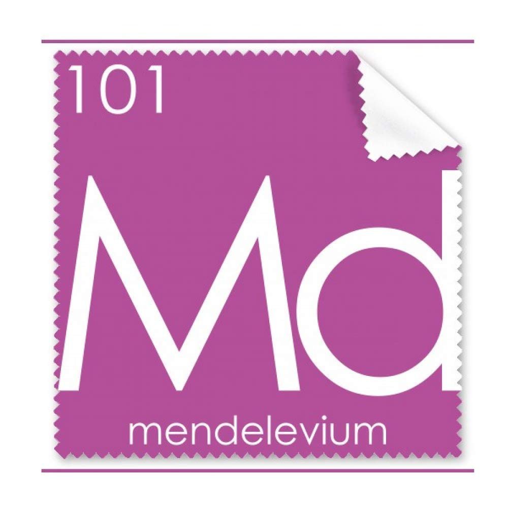 Chemistry Elements Period Table Actinide Mendelevium Md Cleaning Cloth Phone Screen Glasses Cleaner 5pcs