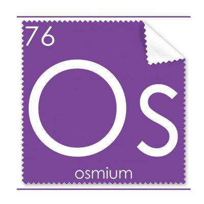 Chemistry Elements Period Table Transition Metals Osmium Os Cleaning Cloth Phone Screen Glasses Cleaner 5pcs