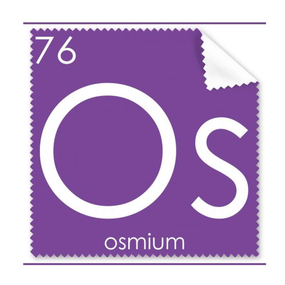 Chemistry Elements Period Table Transition Metals Osmium Os Cleaning Cloth Phone Screen Glasses Cleaner 5pcs