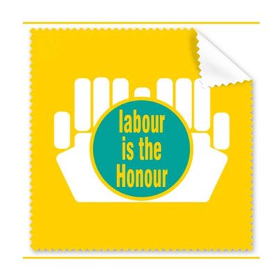 Labor Work Praise Cleaning Cloth Phone Screen Glasses Cleaner 5pcs