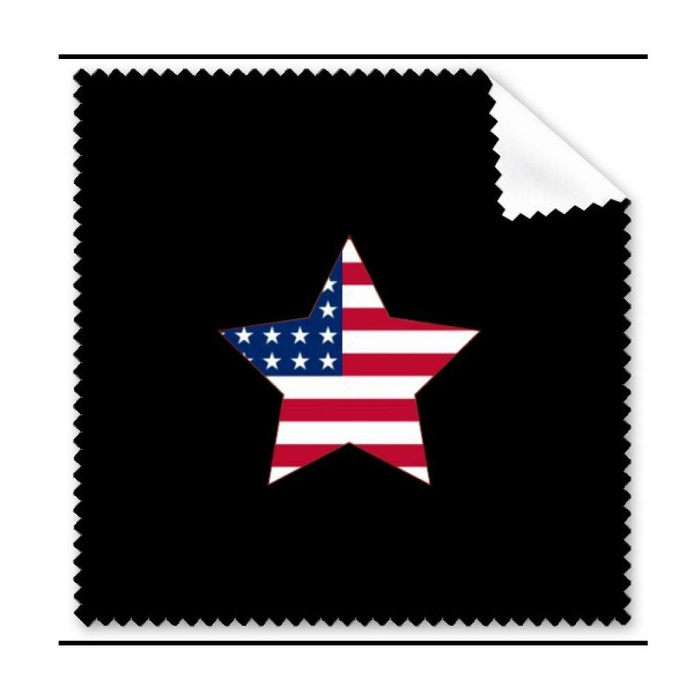 American Pentagram Flag Star Cleaning Cloth Phone Screen Glasses Cleaner 5pcs