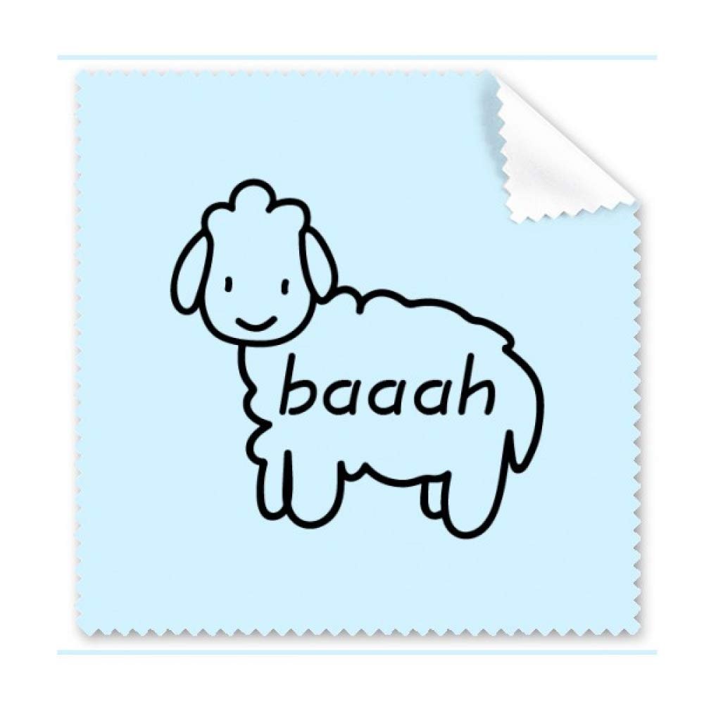 Bleating Lovely Sheep Goat Cleaning Cloth Phone Screen Glasses Cleaner 5pcs