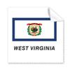 American State Flag Outline West Virginia Cleaning Cloth Phone Screen Glasses Cleaner 5pcs view 1