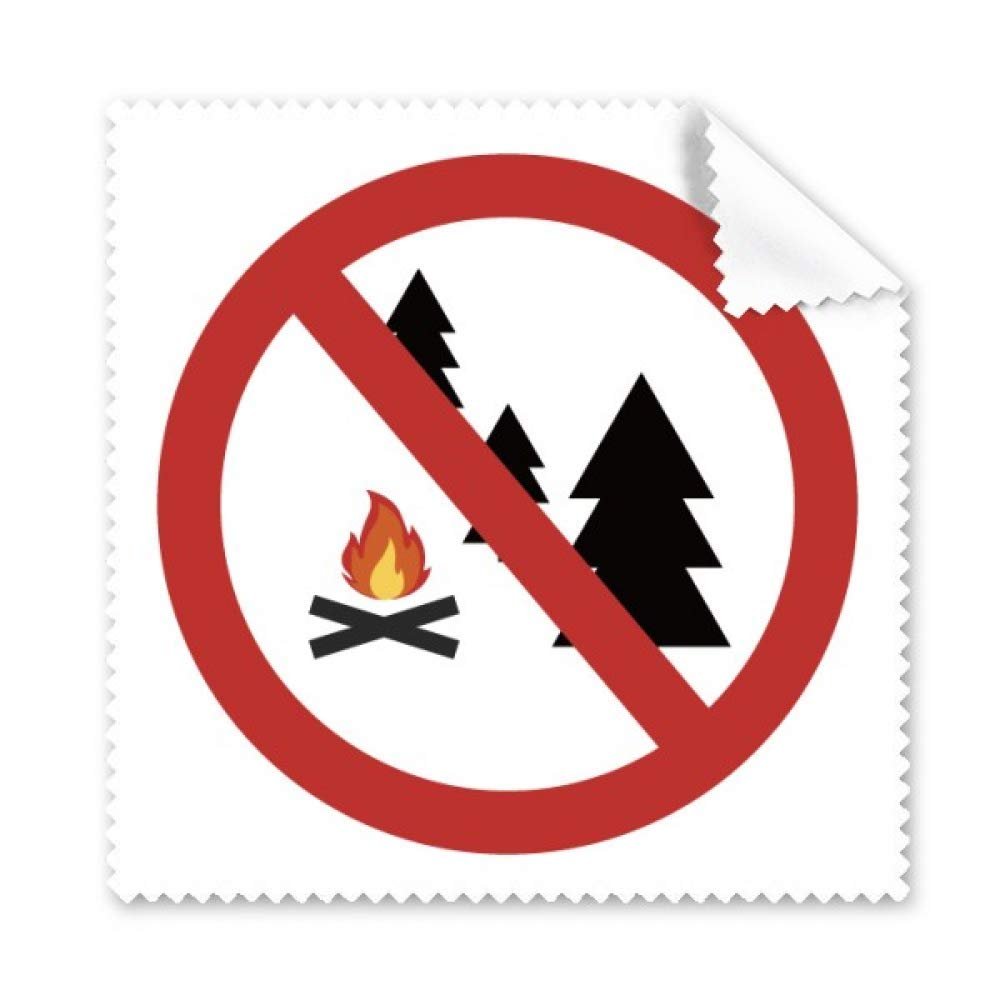 Logo No Burning Fires Cleaning Cloth Phone Screen Glasses Cleaner 5pcs
